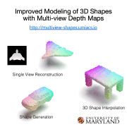 Using multi-view depth maps for modeling 3D shapes.